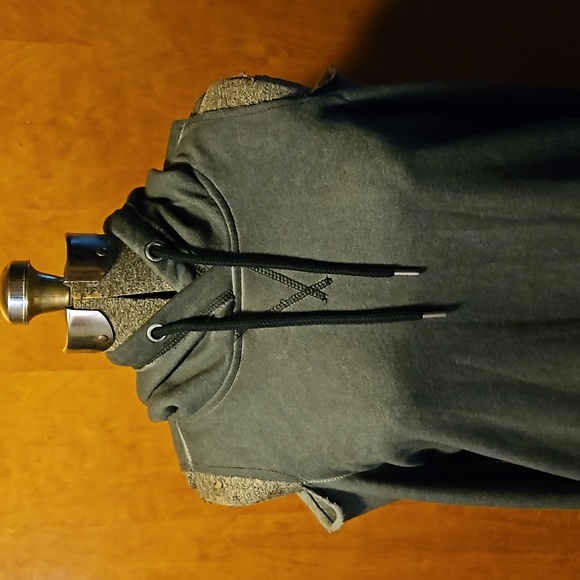Hollister women's xs dark Grey hoodie with cutout shoulders - Picture 1 of 11
